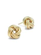 Saks Fifth Avenue Made In Italy 14k Yellow Gold Love Knot Earrings