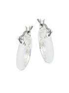 Ava & Aiden Domed Enamel Huggie Hoop Earrings