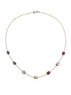 Ippolita Rock Candy Rainbow Semi-precious Multi-stone & 18k Yellow Gold Station Necklace
