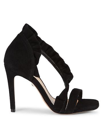Schutz Aime Suede Leather D'orsay High-heel Sandals