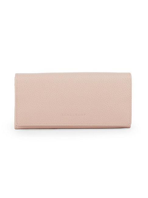 Longchamp Roseau Pebbled Leather Continental Wallet