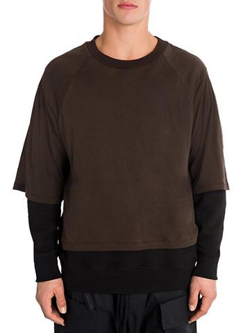 Unravel Project T-shirt Layered Pullover