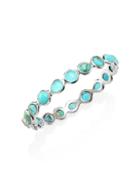 Ippolita Rock Candy Sterling Silver & Multi-stone All-around Hinged Bangle Bracelet