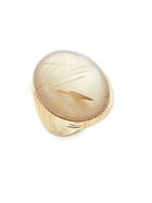 Roberto Coin Mother-of-pearl And 18k Gold Ring