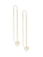 Saks Fifth Avenue 14k Yellow Gold Heart Threader Earrings
