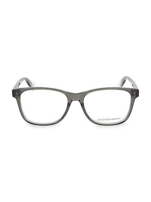Alexander Mcqueen 55mm Square Optical Glasses