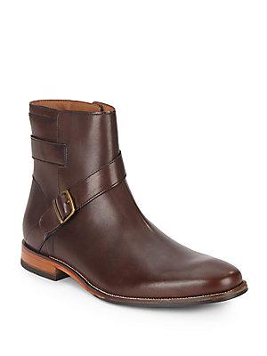Cole Haan Williams Leather Buckle Boots