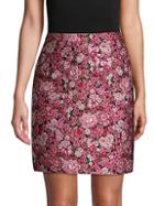Adam Lippes Floral Mini Pencil Skirt