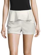 Scripted Ruffle Front Shorts