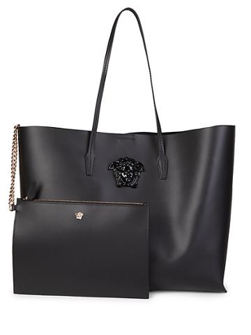 Versace Collection Logo Tote & Pouch Set