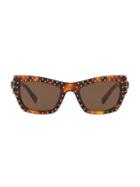 Versace 52mm Rock Icons Havana Tortoise Sunglasses