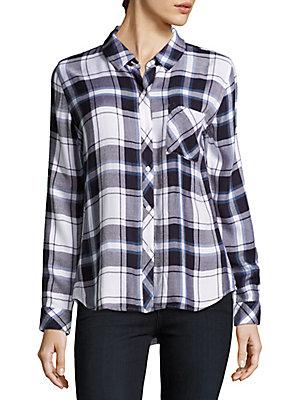 Rails Hunter Semi-spread Collar Plaid Shirt