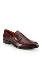 Saks Fifth Avenue Timothy Perforated Leather Penny Loafers