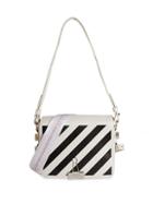 Off-white Striped Convertible Leather Crossbody Bag