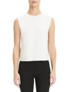 Theory Canvas Cropped Tweed Top