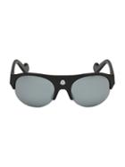 Moncler 60mm Injected Oval Sunglasses