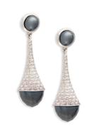 Effy Sterling Silver & Hematite Drop Earrings