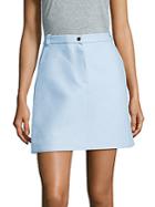 Carven Solid Zip-front Skirt