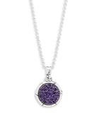 John Hardy Amethyst And Sterling Silver Pendant Necklace