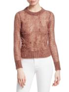 N 21 Sheer Feather Knit Sweater