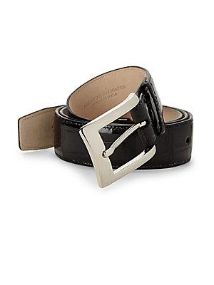 Abas Embossed Leather Belt