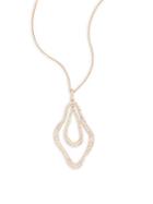 Effy Diamond & 14k Rose Gold Pendant Necklace