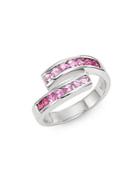 Effy Final Call Pink Sapphire & 14k White Gold Asymmetrical Ring