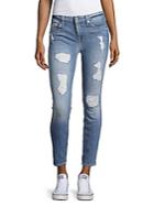 7 For All Mankind Distressed Faded Jeans