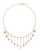 Gabi Rielle 22k Gold Vermeil & White Crystal Choker Necklace