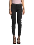 Driftwood Jackie Faux Pearl-embellished Ankle Skinny Jeans