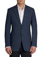 Armani Collezioni Virgin Wool & Flax Two-button Sportcoat