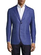 Lubiam Wool & Linen Mini Check Sportcoat