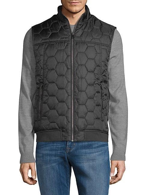 Pure Navy Honeycomb Quilted Vest