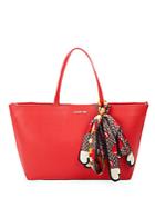 Love Moschino Leather Tote With Scarf