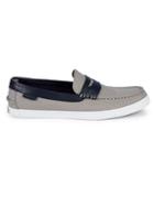 Cole Haan Grand Os Nantucket Two-tone Textile Loafers