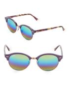 Ray-ban 51mm Violet Round Sunglasses