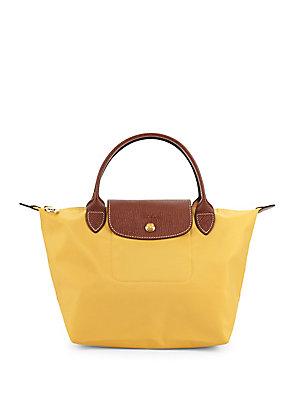 Longchamp Two-tone Convertible Top Handle Bag