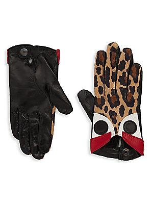 Maison Fabre Leopard Eyes Gloves