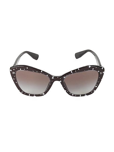 Miu Miu 55mm Star Cat Eye Sunglasses