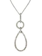 Effy Diamond-accented Pendant In 14 Kt. White Gold