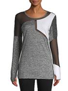 Electric Yoga Colorblocked Cotton Top