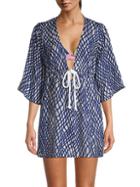 Milly Ava Printed Silk-blend Coverup
