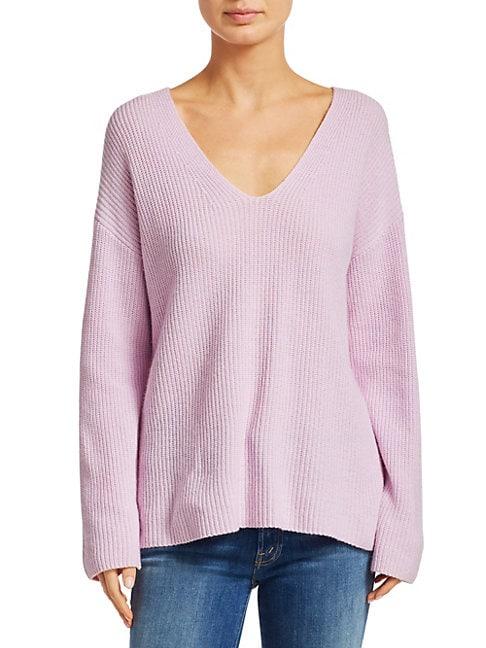 A.l.c. Sierra V-neck Rib-knit Sweater