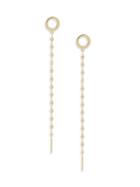 Lana Jewelry Bond 14k Yellow Gold Chain Drop Earrings