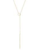 Saks Fifth Avenue 14k Yellow Gold Lariat Necklace