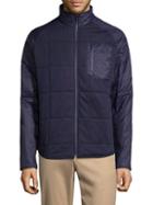 Lacoste Quilted Zip Up Jacket