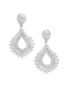 Saks Fifth Avenue Crystal & Silver Solid Fill Dangle & Drop Earrings