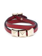 Valentino Garavani Stud Leather Bracelet