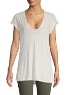 James Perse High-low Cotton Tee