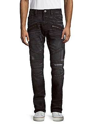 Cult Of Individuality Greaser Whiskered Straight-leg Jeans
